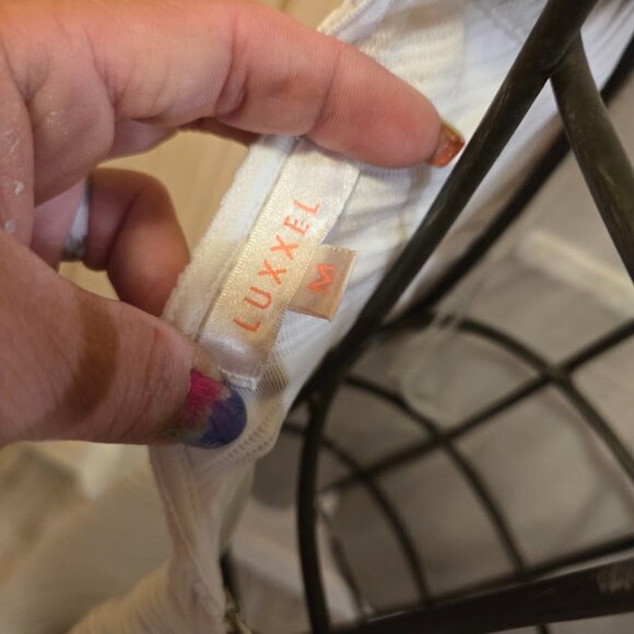 White Ribbed Halter Dress - Picture 7 of 8